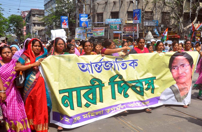  Mamata Banerjee holds rally on International Women's Day in Kolkata