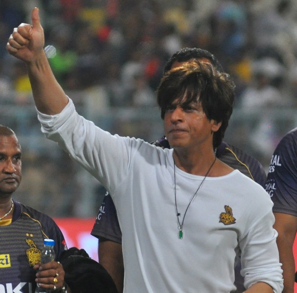 SRK at Eden Gardens after KKR beat Mumbai Indians