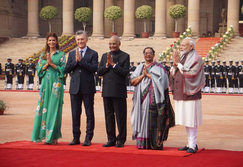 Argentine President Mauricio Macri visits India