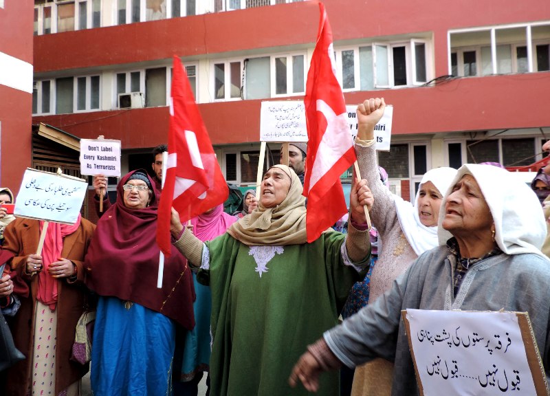 National Conference protest attacks on Kashmiris after Pulwama strike 