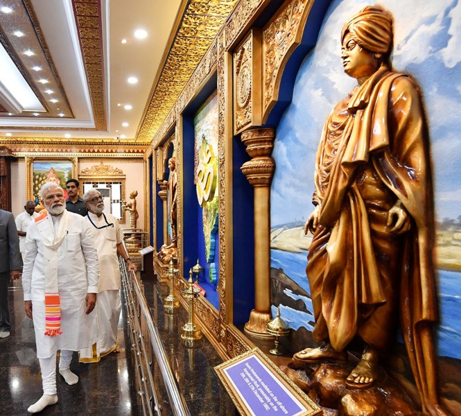 PM Modi visits Ramayana Darshanam  in Kanyakumari