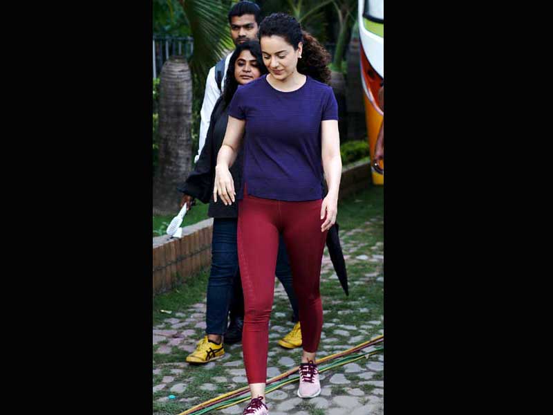 National award-winning actor Kangana Ranaut shoots for the film 'Panga' 