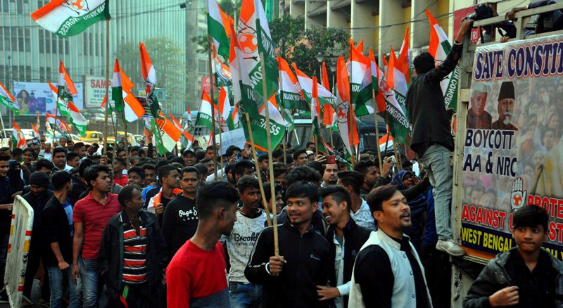 Youth Congress protests CAA-NRC in Kolkata