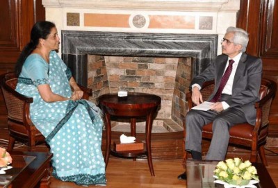 RBI governor Shakti Kanta Das  meets Union Finance Minister Nirmala Sitharaman