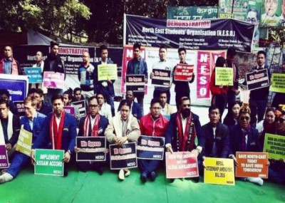 12-hour Assam bandh hits normal life, protesters burn tyres