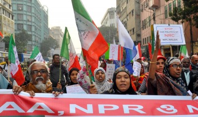 Left, Congress jointly hold protest rally against CAA-NRC-NPR in Kolkata