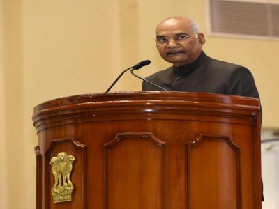 President arrives on a day-long visit to Bihar