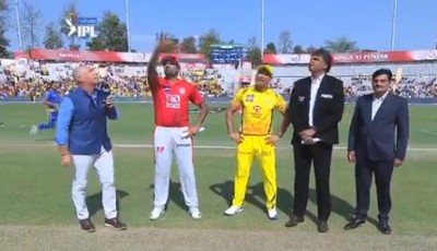 Kings XI Punjab win toss, opt to field first against CSK 