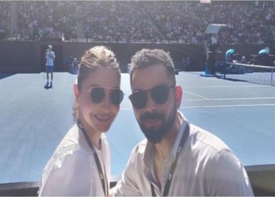 Anushka Sharma in Australian Open with 'sunny boy' Virat Kohli