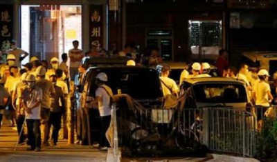 Rod-wielding mob storms Hong Kong railway station, 45 injured