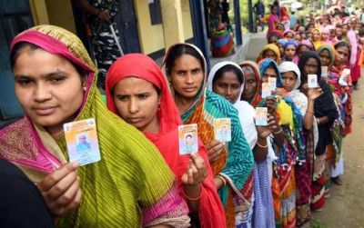 Over 74 pc polling in Assamâ€™s four assembly seats, 90.74 pc in Arunachal, 79.83 pc in Meghalaya