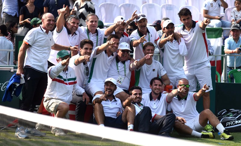 Italy beat India to enter the main round of Davis Cup Tennis