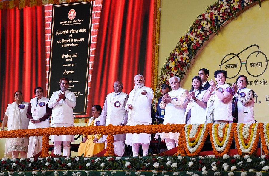 Prime Minister Narendra Modi in Haryana