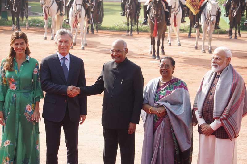 Argentine President Mauricio Macri visits India