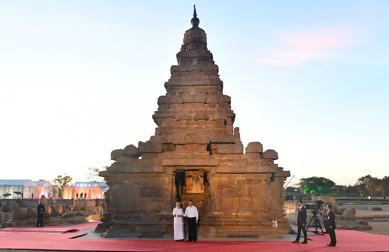 Modi, Jinping talk and pose for camera at Mamallapuram UNESCO World Heritage Site