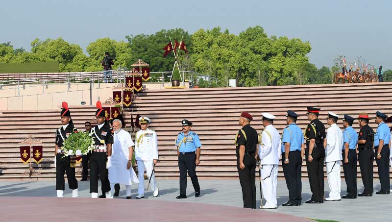 PM Modi pays homage to Mahatma Gandhi at Rajghat