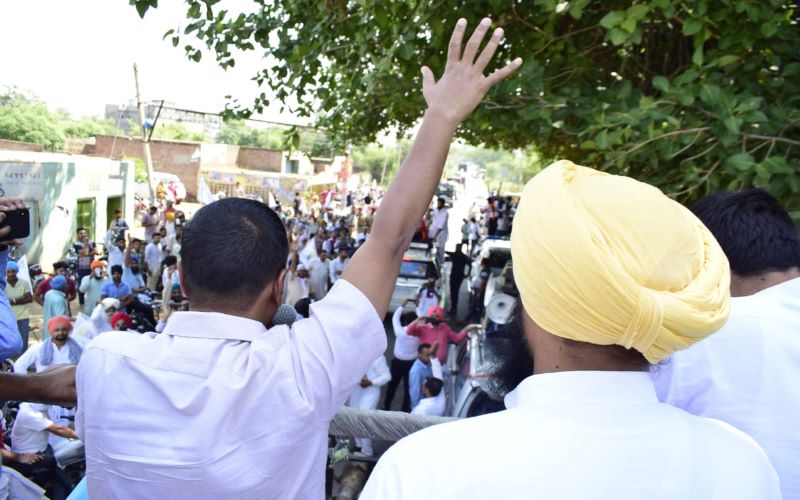 Arvind Kejriwal campaigns in Punjab