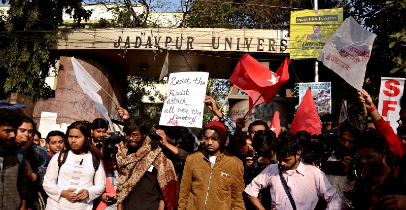 Jadavpur University students hit Kolkata streets protesting against JNU violence