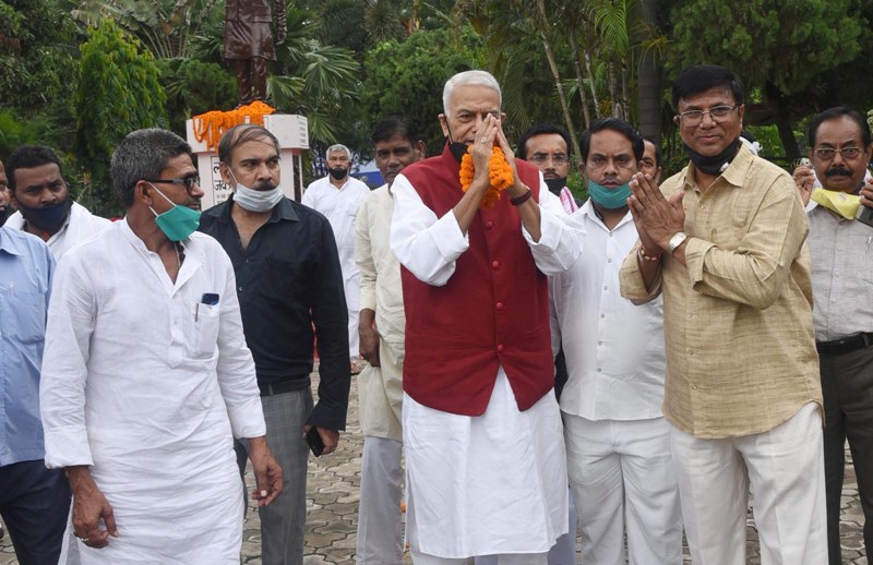 Yashwant Sinha begins Jan Sanvad Rally