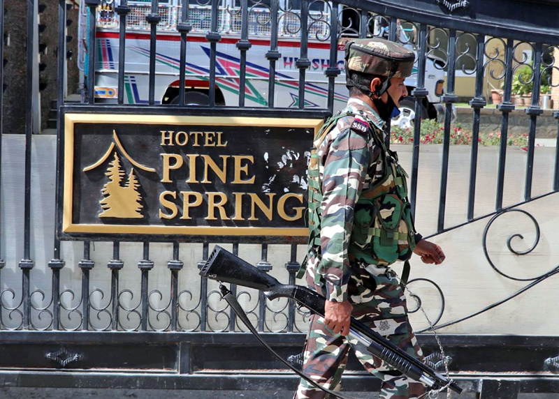 Sleuths of National Investigation Agency raided hotel “ Pine Spring”