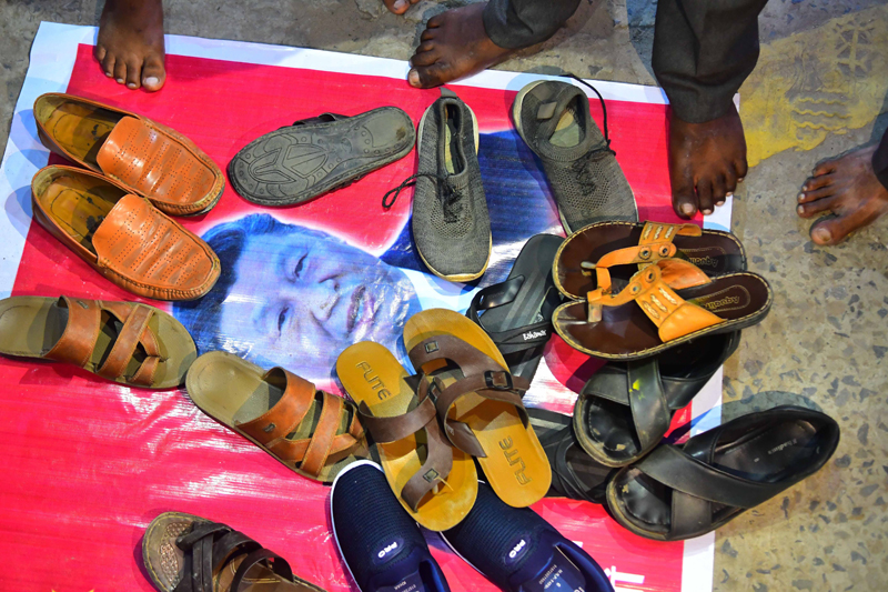 Anti-China demonstration in Agartala