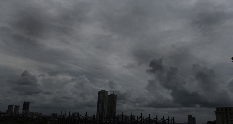 Dark clouds over West Bengal capital Kolkata ahead of Cyclone Amphan