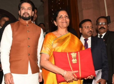 Nirmala Sitharaman presents budget with big income tax cuts for middle class