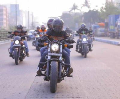 Bengal HOG chapter hold protest ride against Harley Davidson's decision to stop its India business