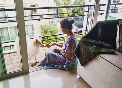 COVID-19 survivor Malaika Arora spends Sunday with Casper