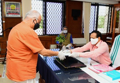 LDF candidate files nomination for Rajya Sabha polls in Thiruvananthapuram