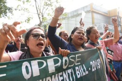 After IPFT, JMACAA resumes protest against CAA in Tripura
