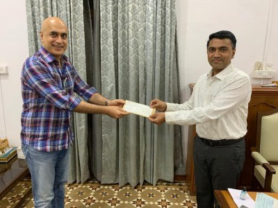 Deltin Group donates over rupees five million to Goa CM Relief Fund for fight against Covid 19 pandemic