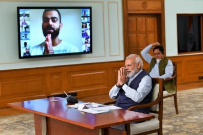 PM Modi interacts with sportspersons, gives 'five point mantra' to tackle COVID-19