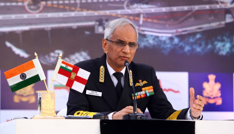 Chief of the Naval Staff Admiral Karambir Singh addresses annual press conference on eve of Navy Day in New Delhi