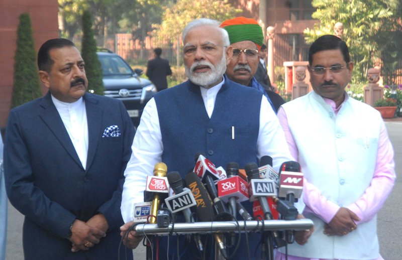 PM Modi addresses media ahead of Parliament's budget session 