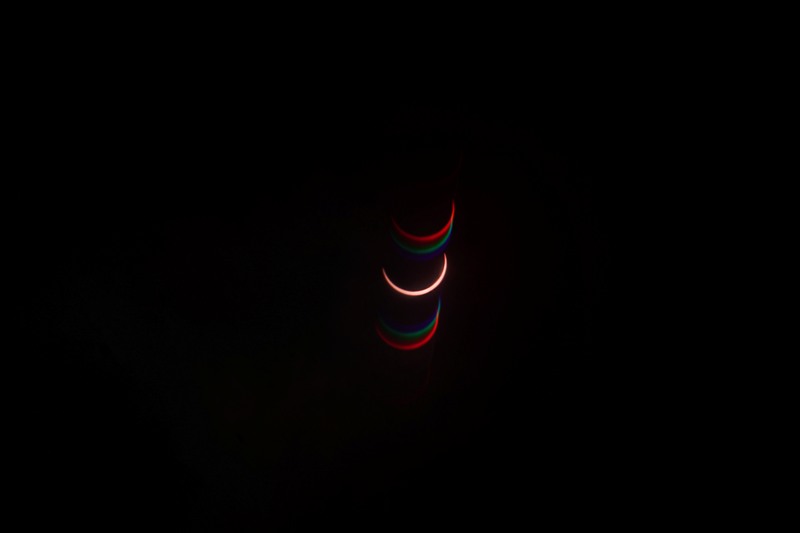Glimpses of the Solar Eclipse