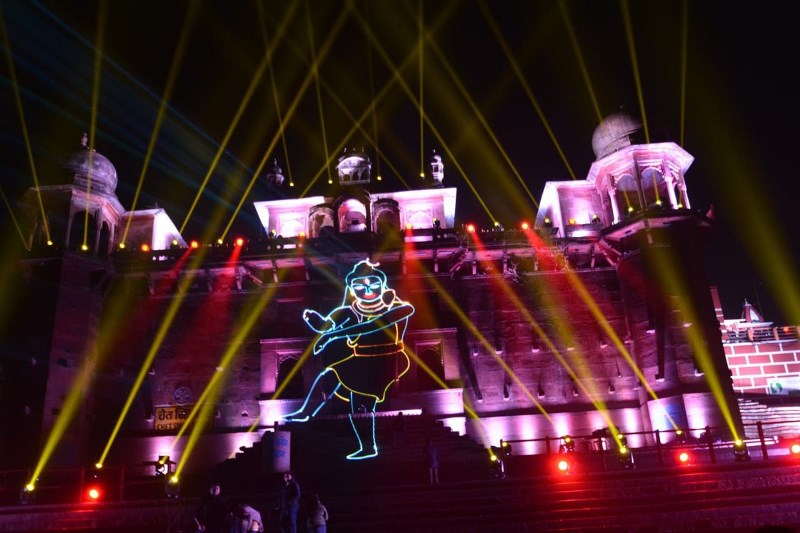 PM Modi witnesses sound and light show Dav Deepwali function in Varanasi