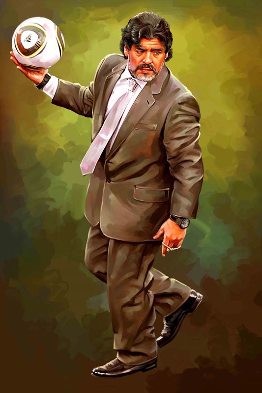 Tributes to late football player Maradona