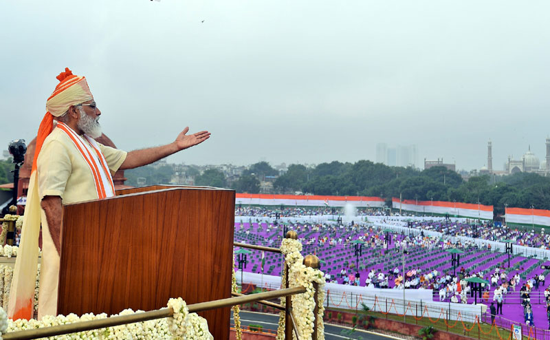 India's 74th Independence Day: PM Modi at Red Fort in New Delhi