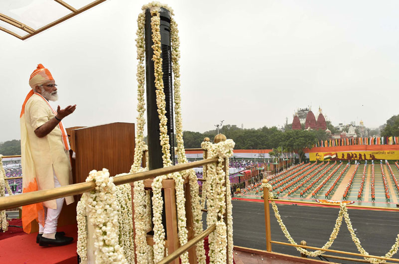 India's 74th Independence Day: PM Modi at Red Fort in New Delhi