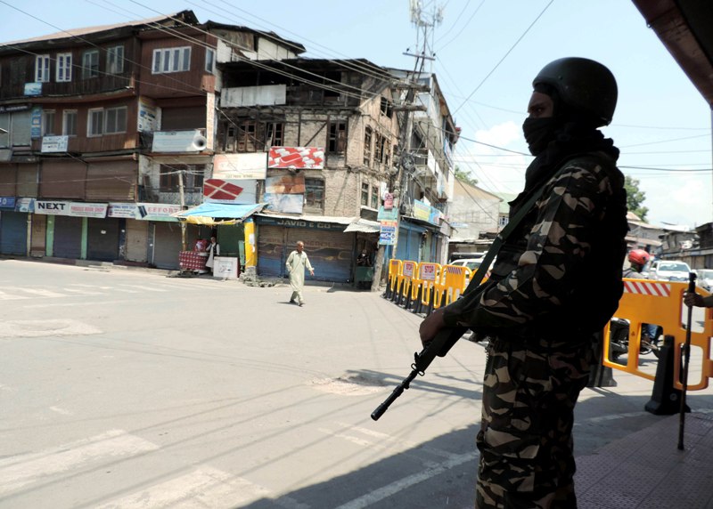 Strict lockdown in Srinagar