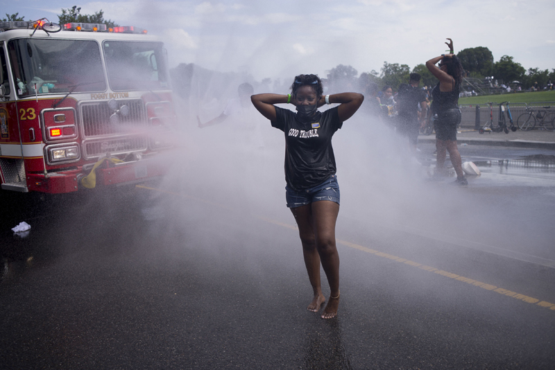 Protest against police brutality and racism in Washington