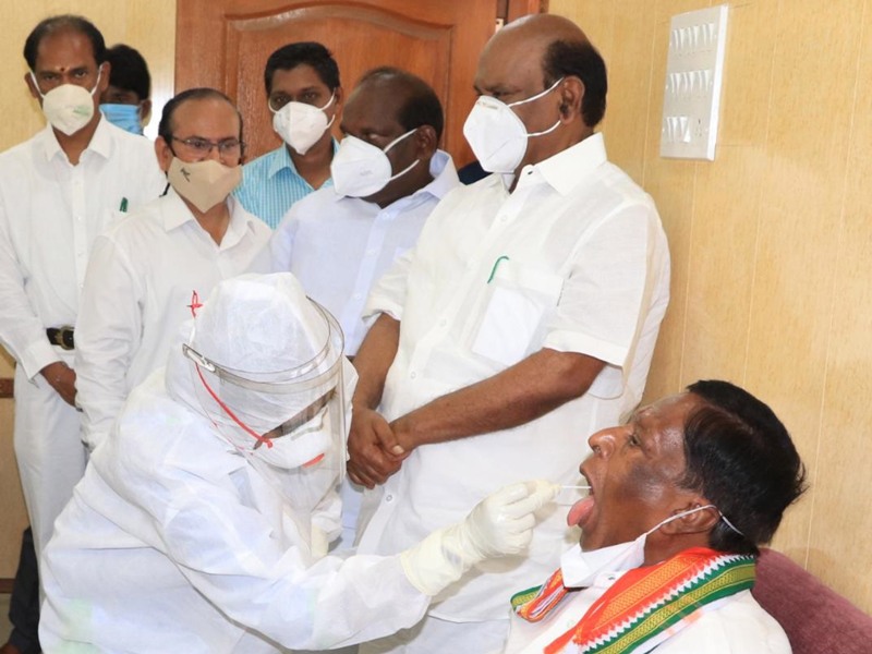 COVID test in Puducherry