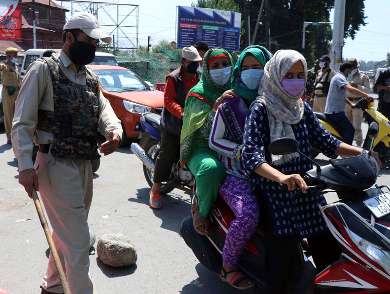Deserted streets in Kashmir amid lockdown