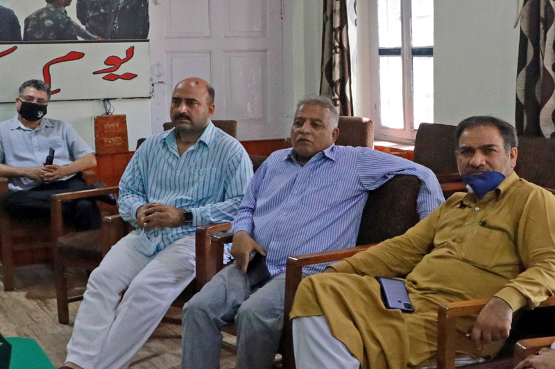 PDP leaders at a meeting in Kashmir