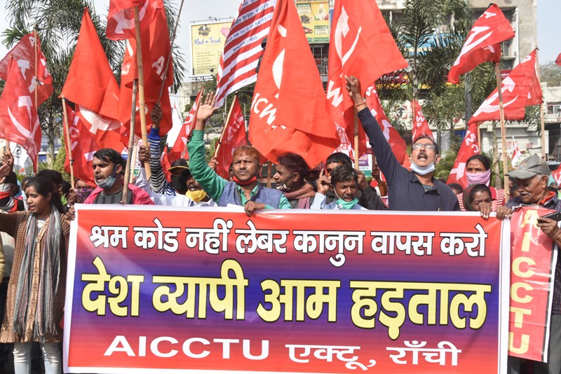 Bharat Bandh called by central trade unions against Centre’s policies