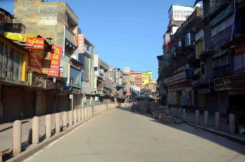 Glimpse of lockdown in Varanasi