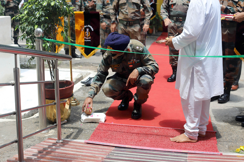 Maj Gen I M Lamba inaugurates COVID High Dependency Unit (HDU) Complex at Military hospital