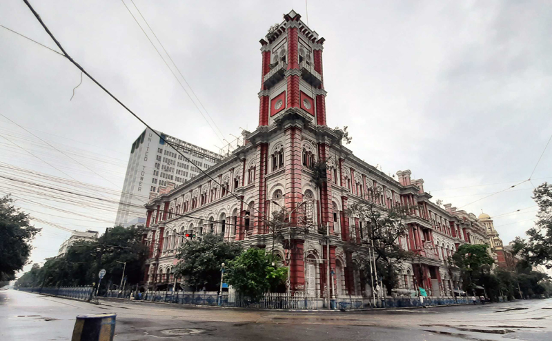 Roads in Kolkata wore a deserted look on the second day of lockdown on Friday