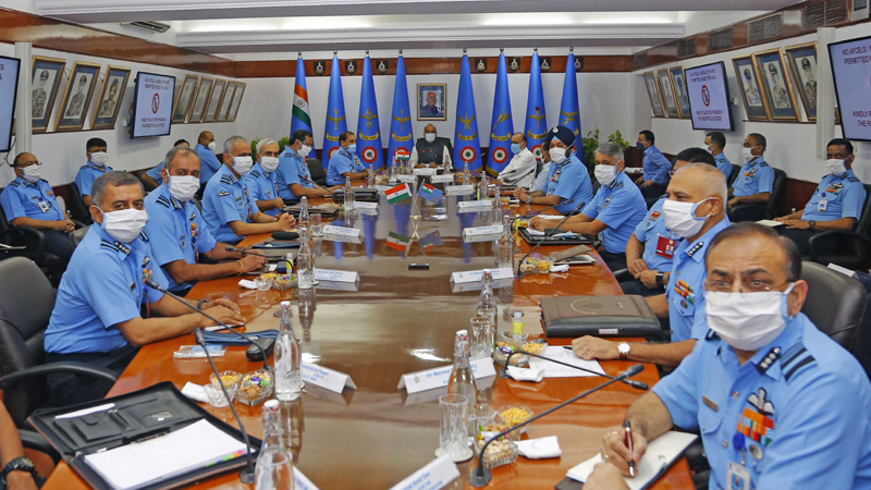Rajnath Singh addressing inaugural session of Air Force Commander’s Conference